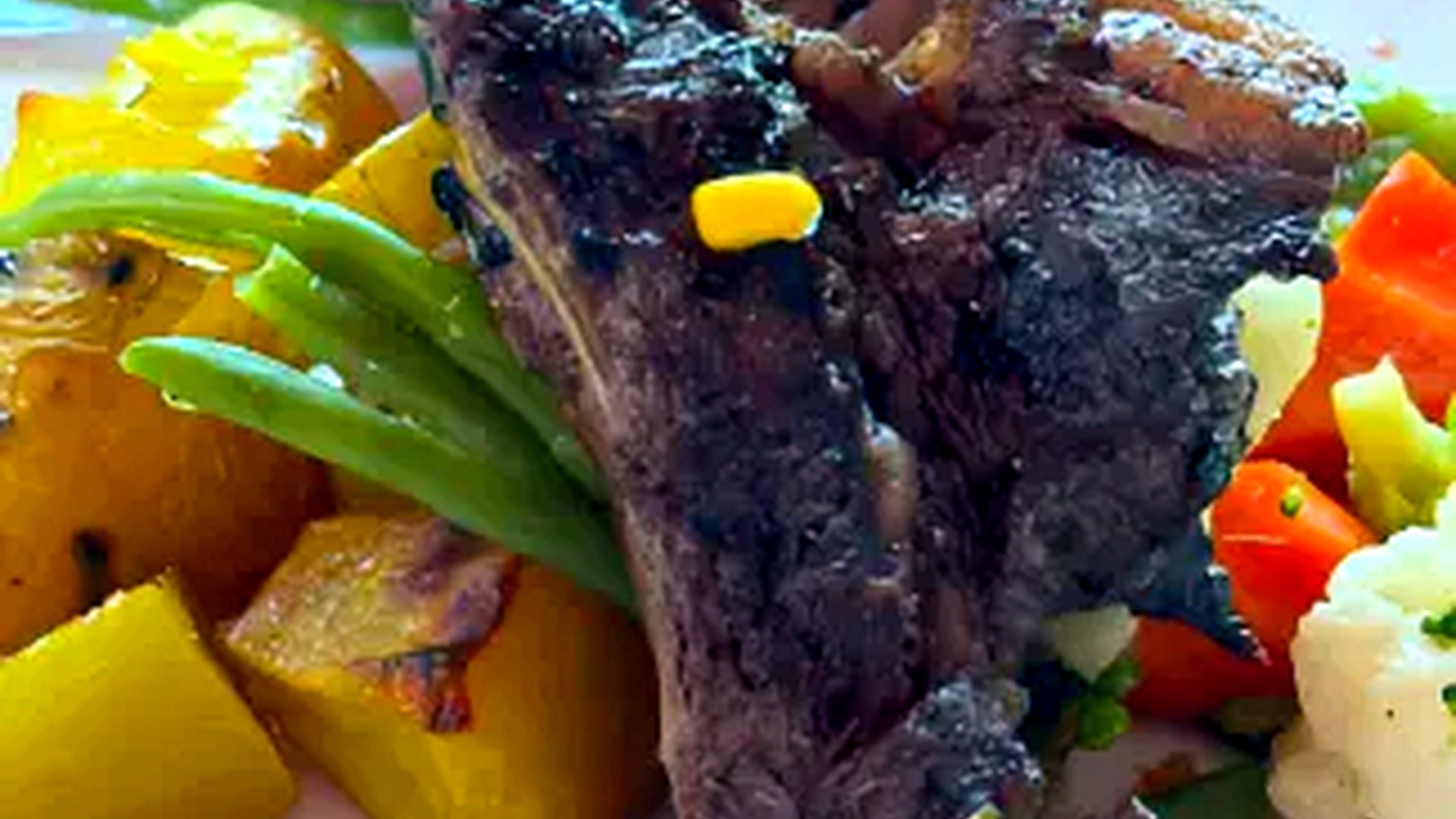 Grillades et assiette du restaurant